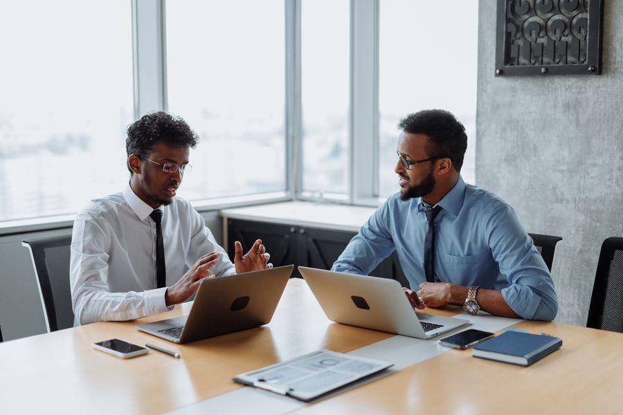 Finance & Accounting professionals collaborating